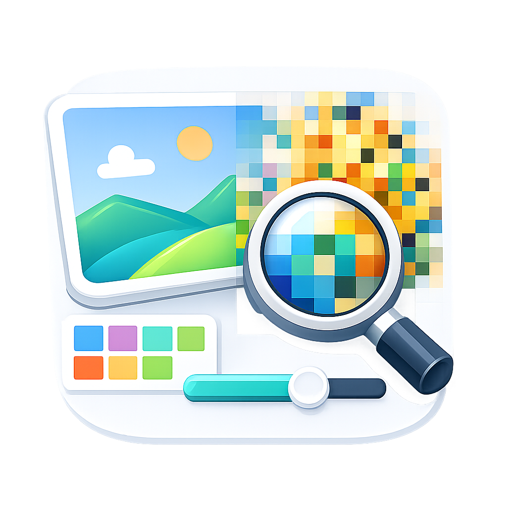 Pixelate beeld aanlyn